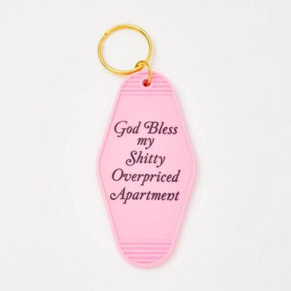 A SHOP OF THINGS - Shitty Apartment Keychain (in Pink) - Picture 8 of 9